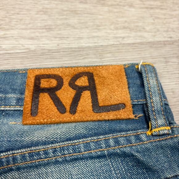 RRL Double RL Slim Boot Cut Repaired Selvedge Jeans 36x30 Japan - Picture 4 of 16